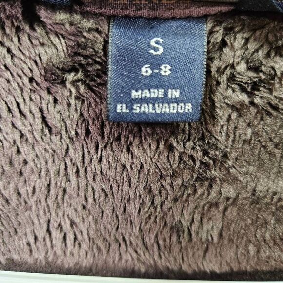 Lands End Fleece Jacket Womens Size Small 6-8 Brown 100% Polyester - Picture 5 of 12
